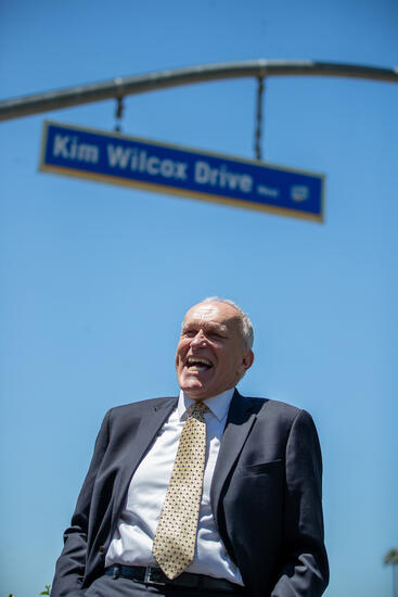 Chancellor Wilcox at street renaming
