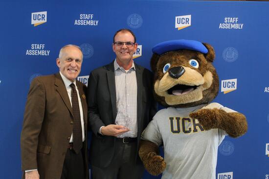 Ben Tusher with Chancellor and Scotty