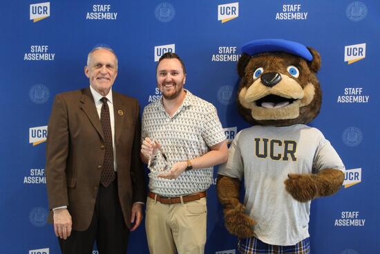 Brock Cavett with chancellor and Scotty