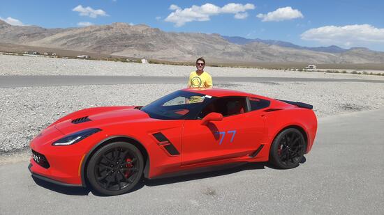 Ted Garland and Corvette Grand Sport