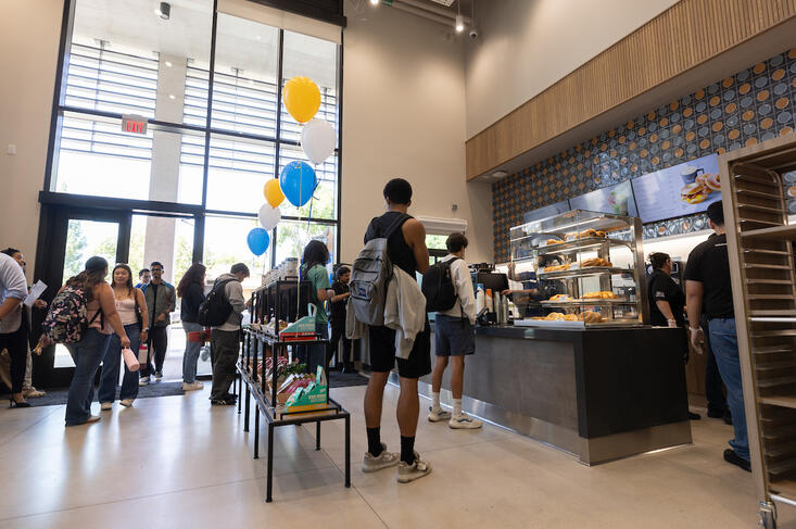 Customers at the Den