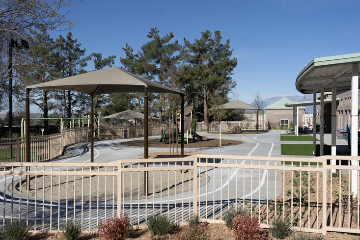 Renovated playground